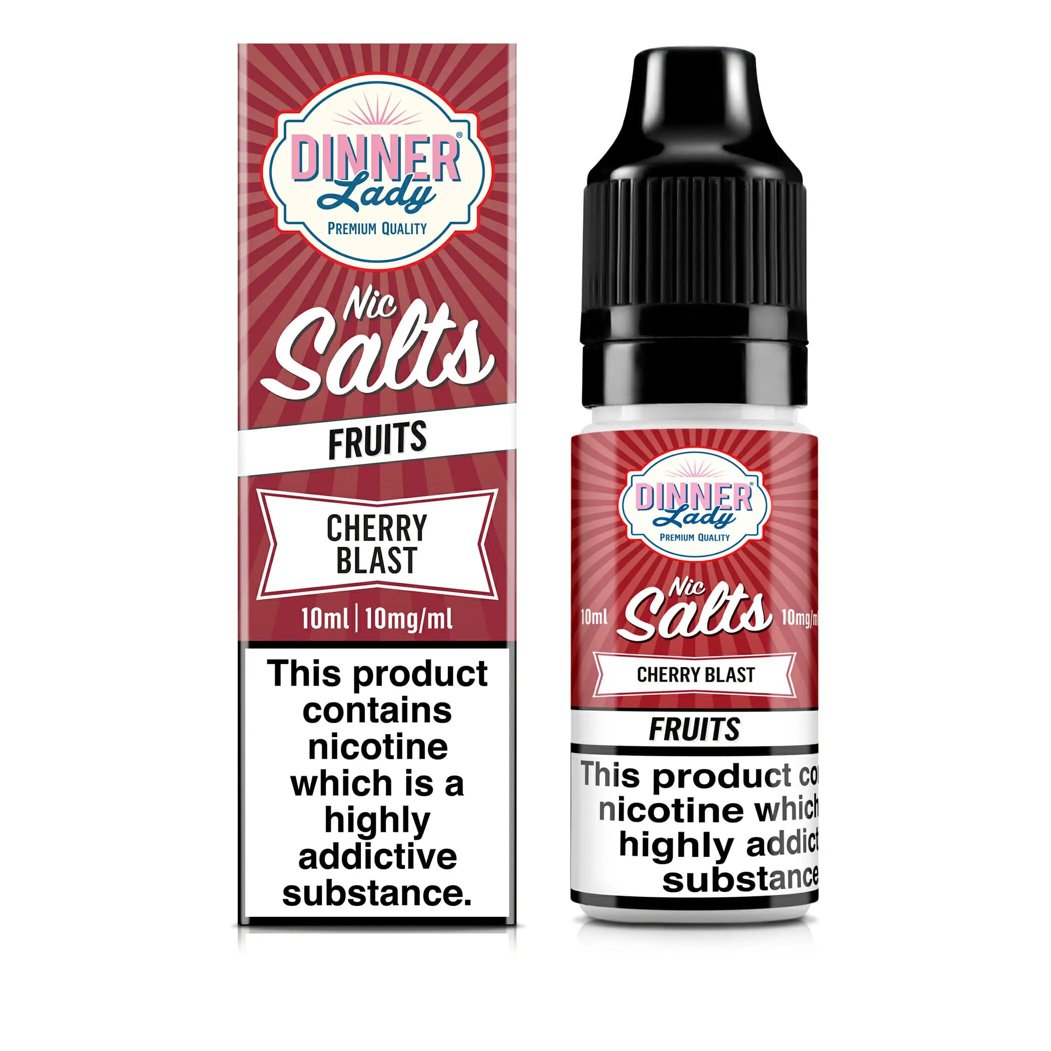 Product Image of Cherry Blast Nic Salt E-Liquid by Dinner Lady 10ml