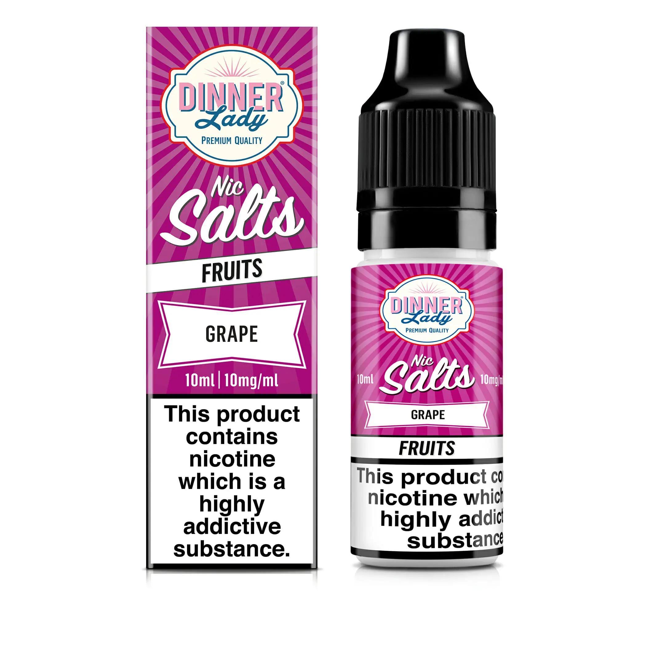 Product Image of Grape Nic Salt E-Liquid by Dinner Lady 10ml