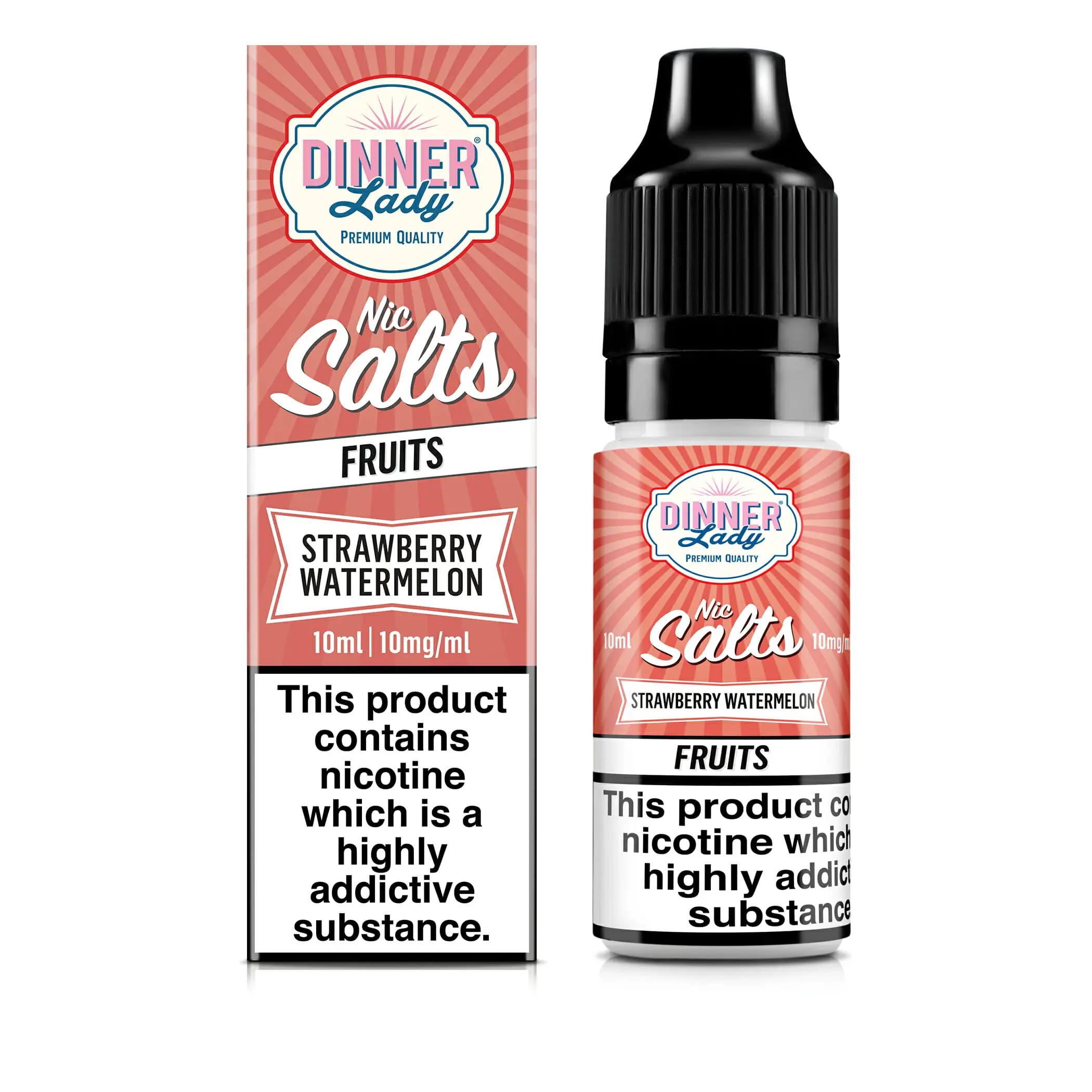 Product Image of Strawberry Watermelon Nic Salt E-Liquid by Dinner Lady 10ml