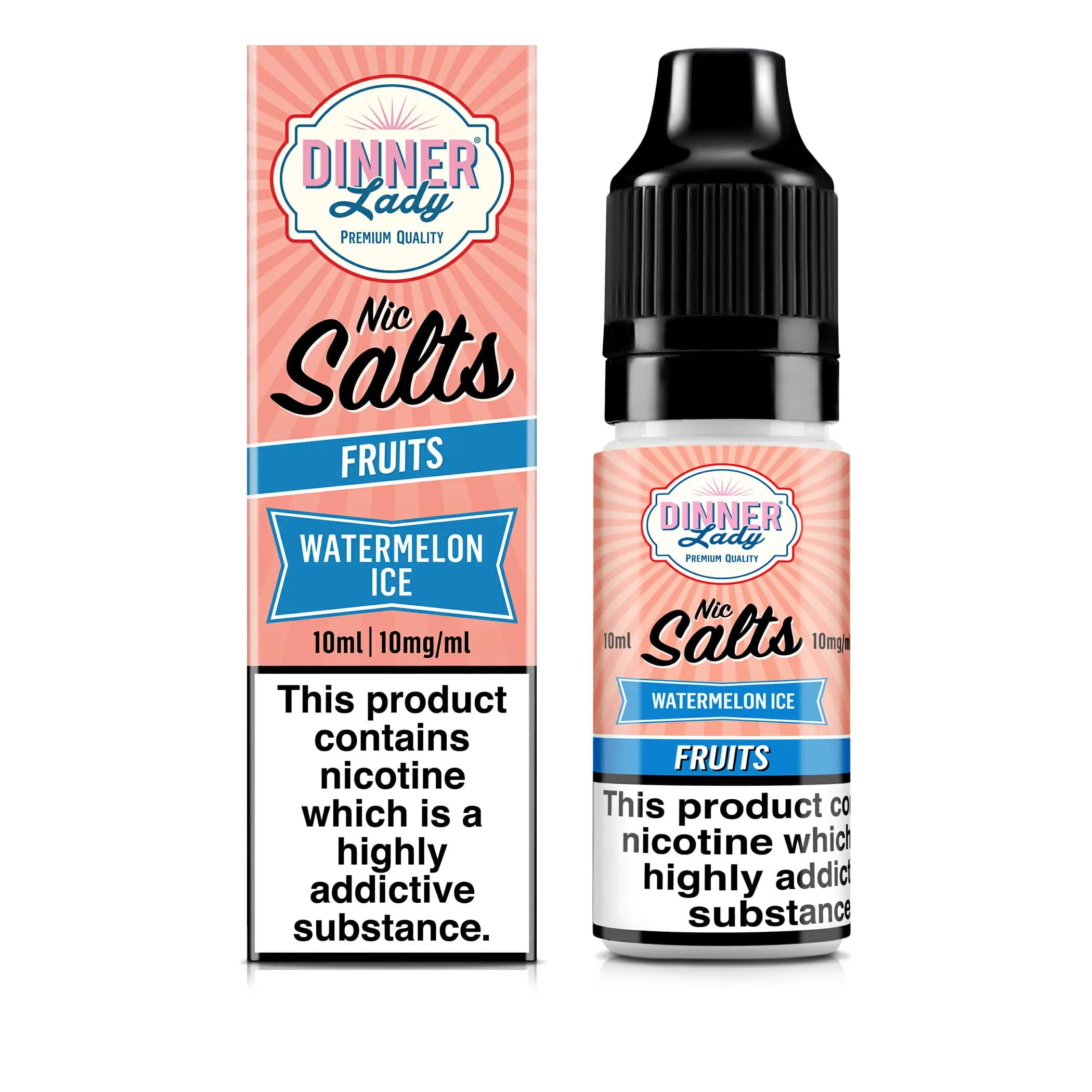 Product Image of Watermelon Ice Nic Salt E-Liquid by Dinner Lady 10ml