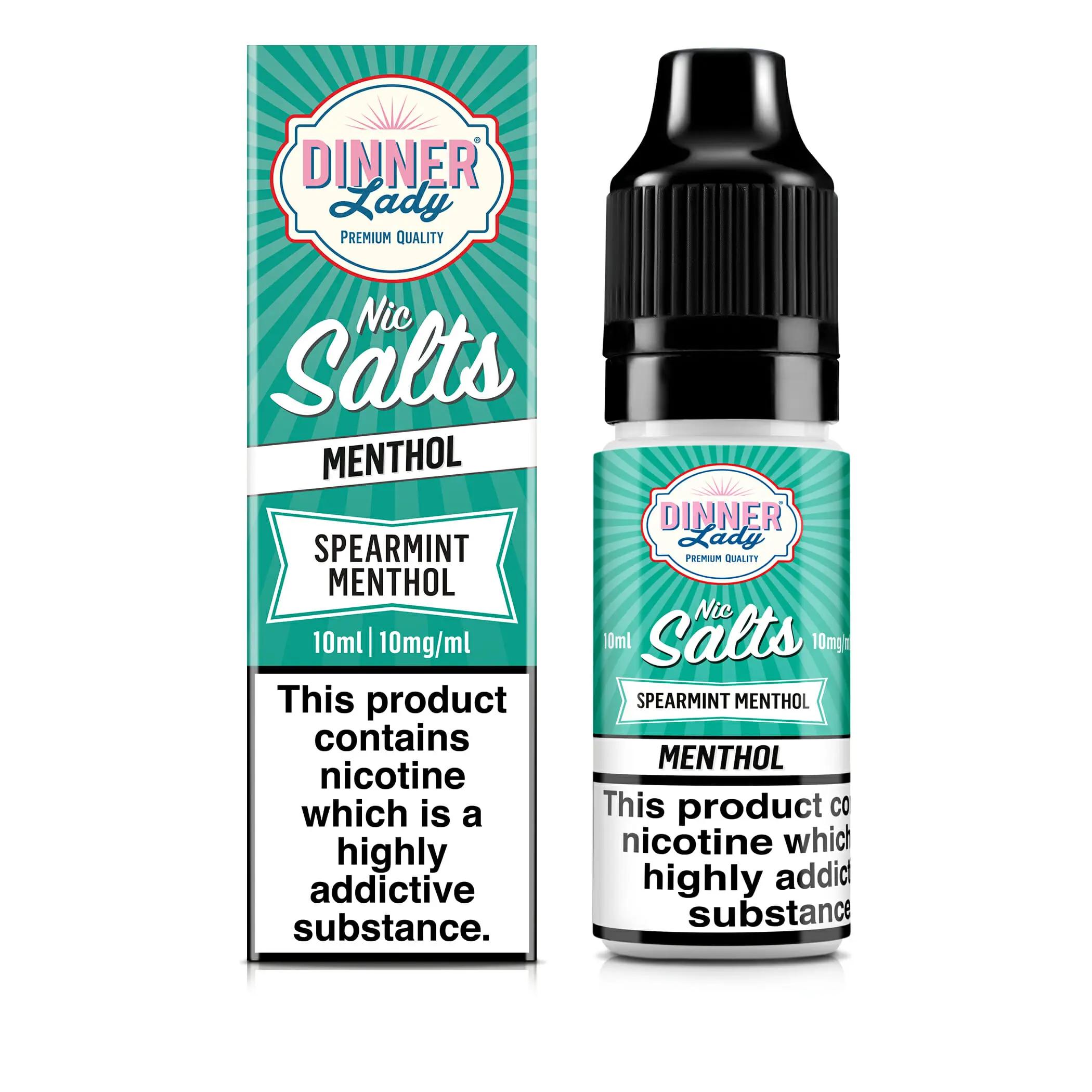 Product Image of Spearmint Menthol Nic Salt E-Liquid by Dinner Lady 10ml