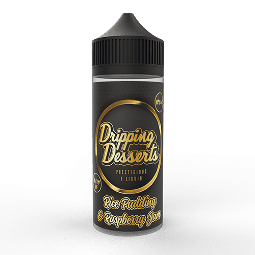 Product Image of Dripping Desserts E Liquid - Rice Pudding & Raspberry Jam - 100ml