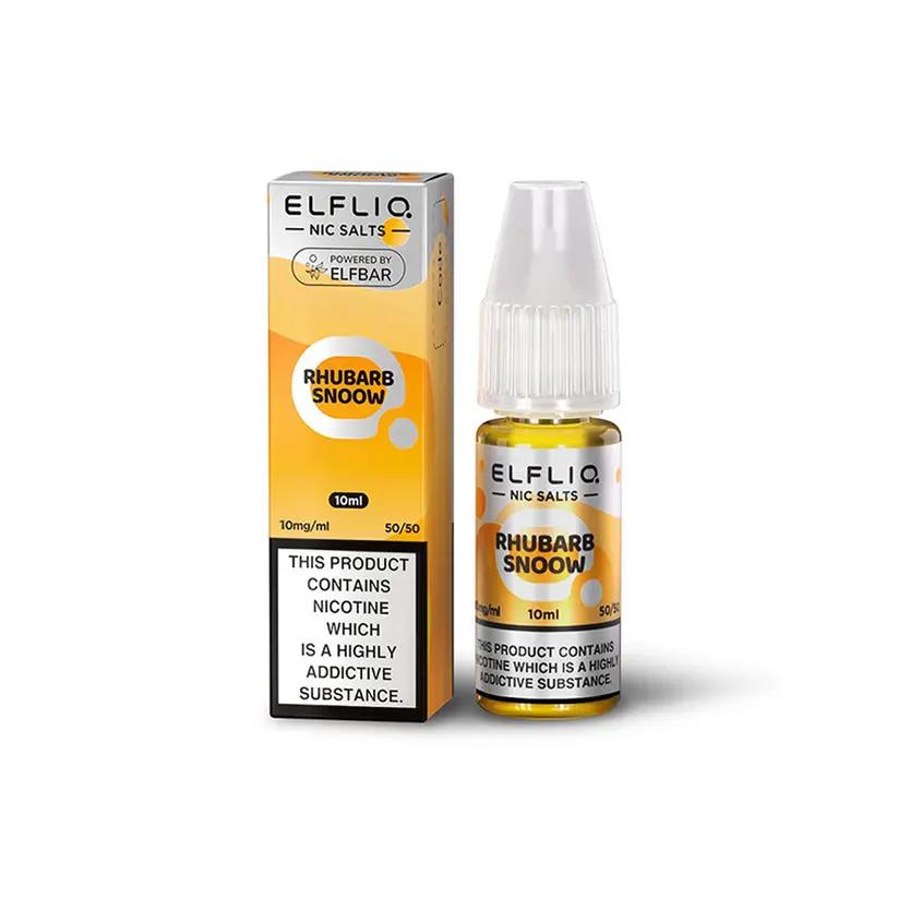 Product Image of Rhubarb Snoow Nic Salt E-liquid by Elfliq Nic Salt by Elf Bar 10ml