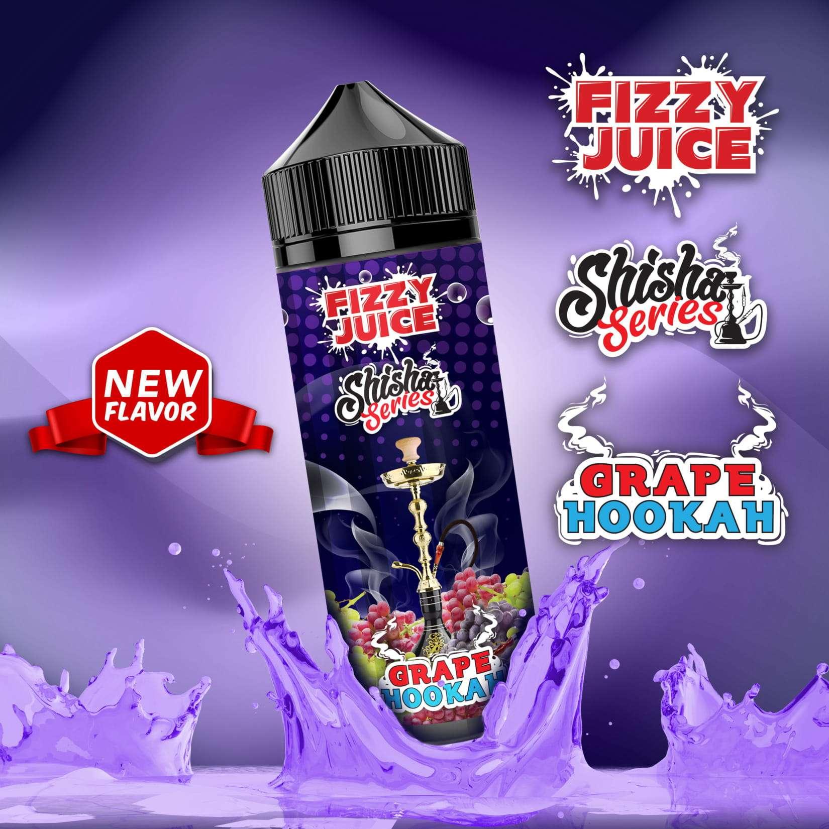 Product Image of Grape Hookah Shisha Series Shortfill E-Liquid by Mohawk & Co Fizzy 100ml