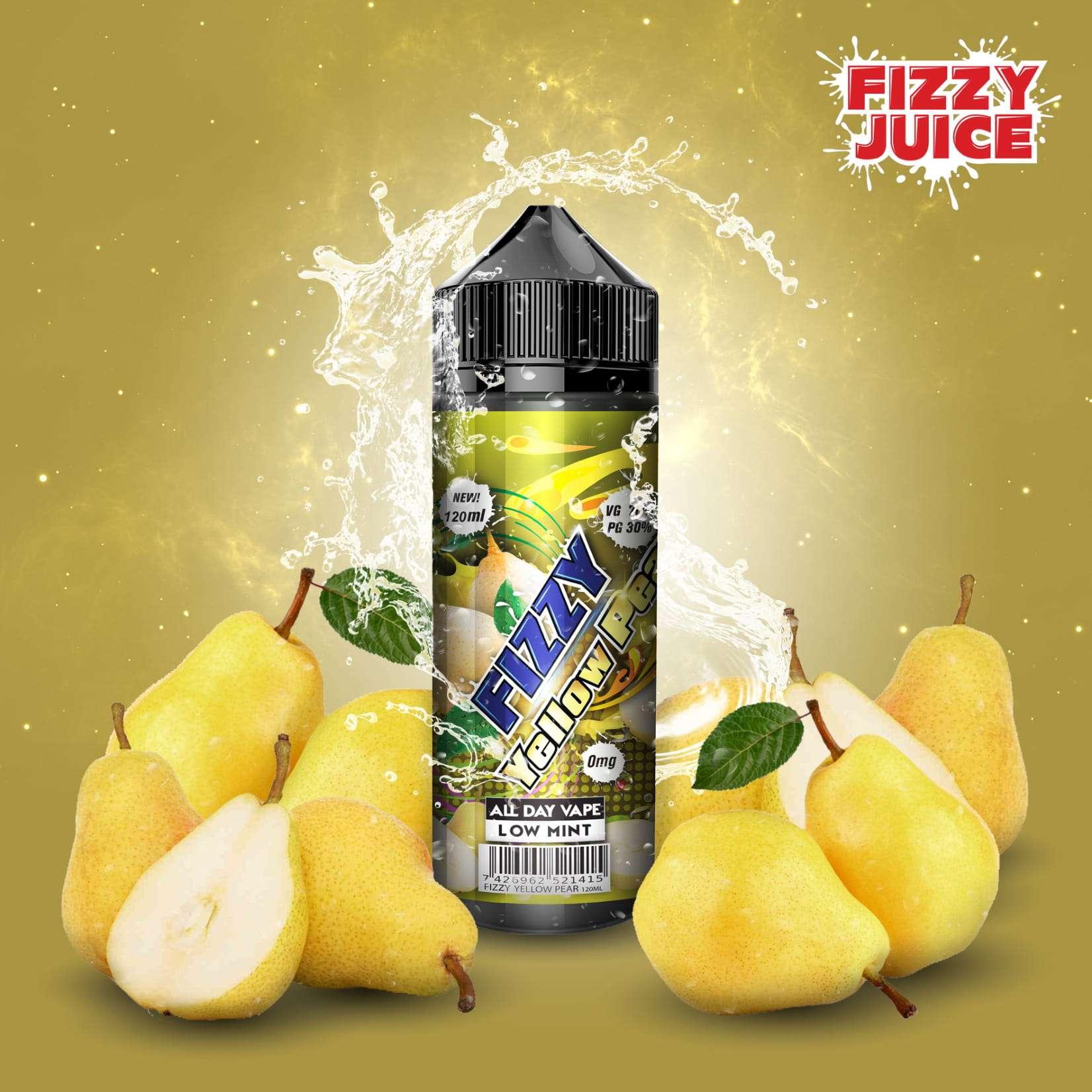 Product Image of Yellow Pear Shortfill E-Liquid by Mohawk & Co Fizzy 100ml