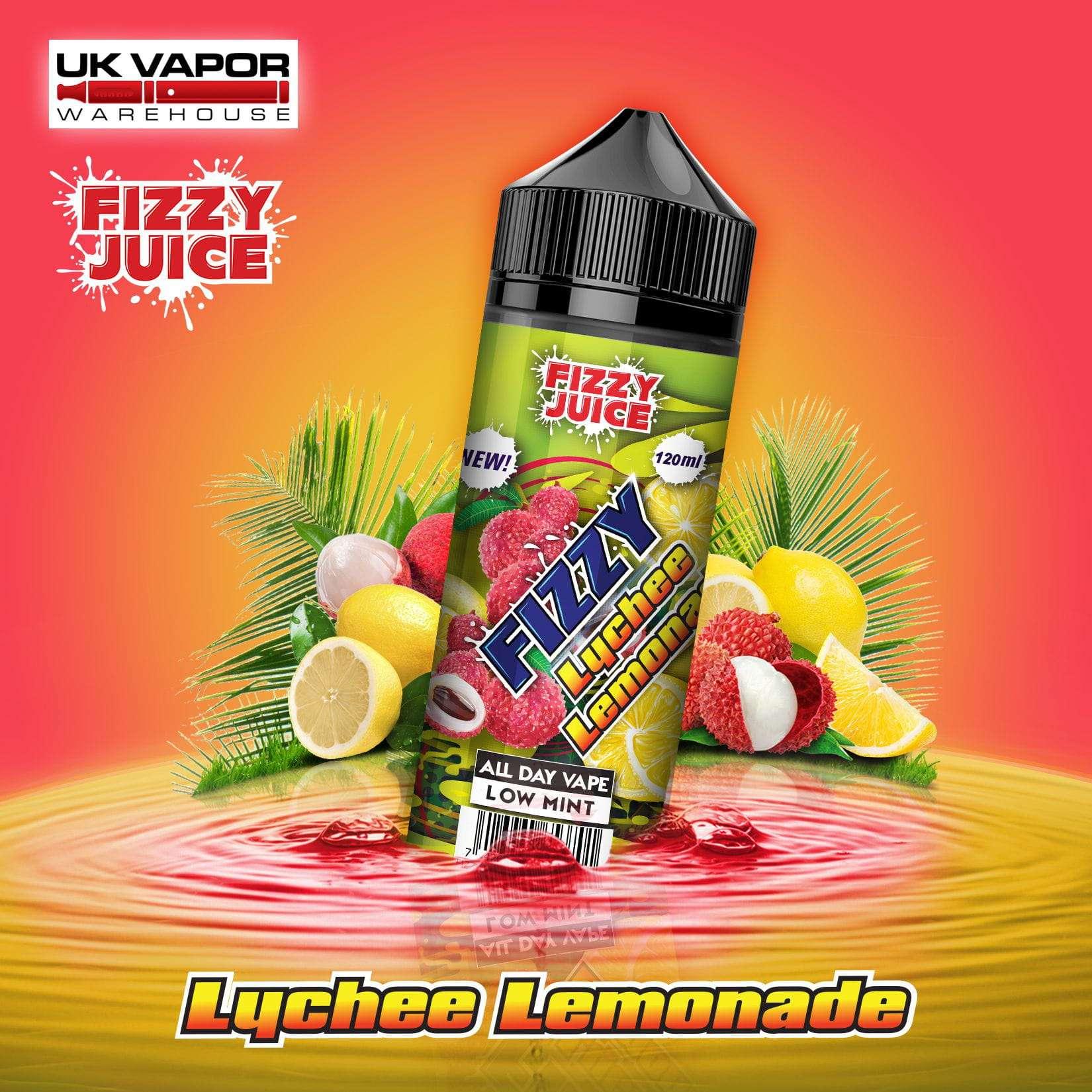 Product Image of Fizzy Lychee Lemonade Shortfill E-Liquid by Mohawk & Co Fizzy 100ml