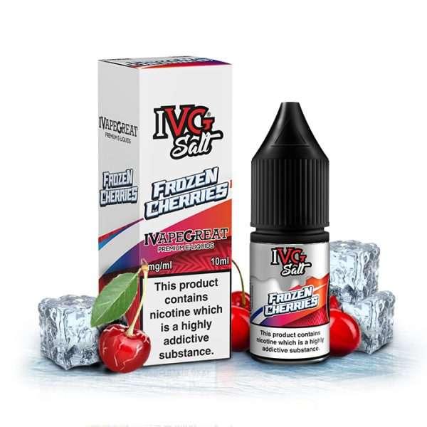 Product Image of Frozen Cherries Nic Salt E-Liquid By IVG 10ml