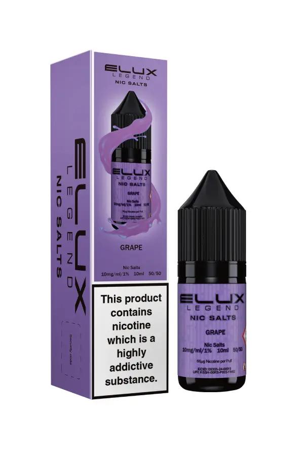 Product Image of Grape Nic Salt E-Liquid by Elux Legend 10ml