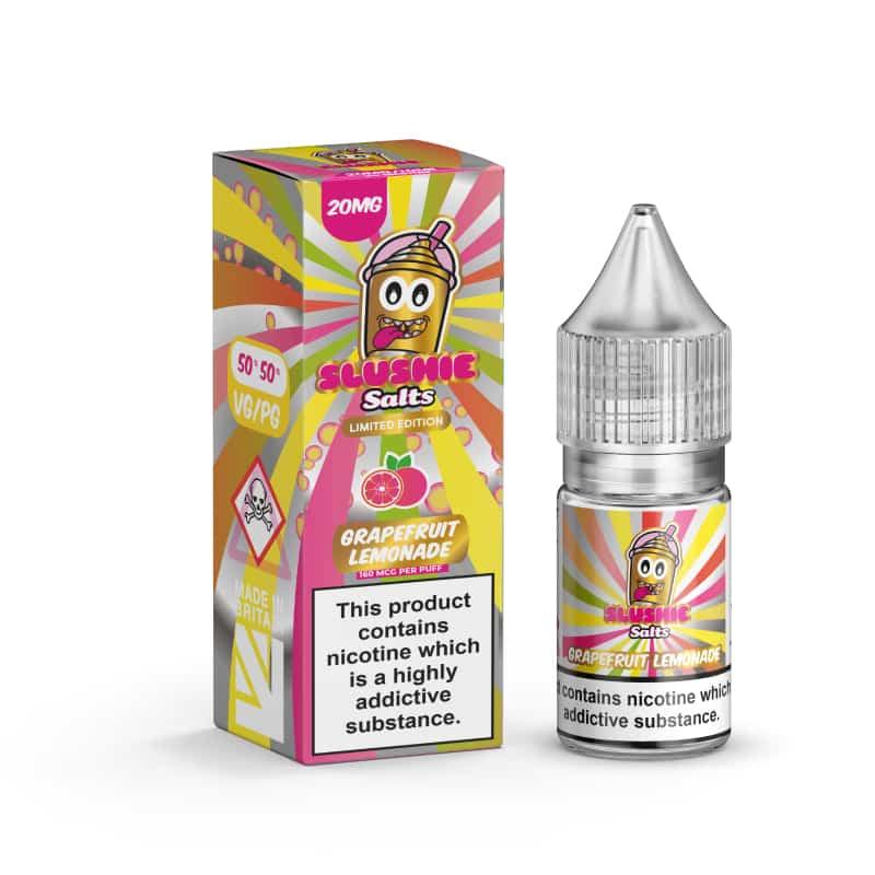 Product Image of Grapefruit Lemonade Nic Salt E-Liquid by Slush Slushie Salts 10ml