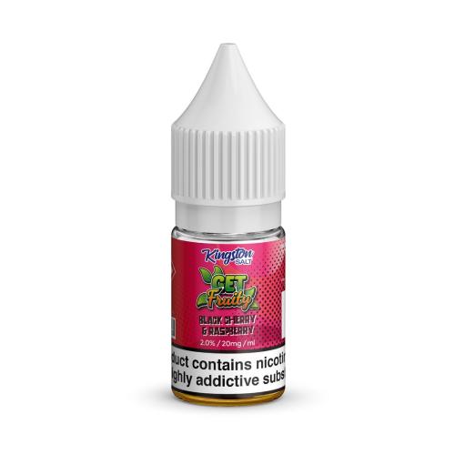 Product Image of Black Cherry and Raspberry Nic Salt E-Liquid by Kingston Get Fruity Salt 10ml