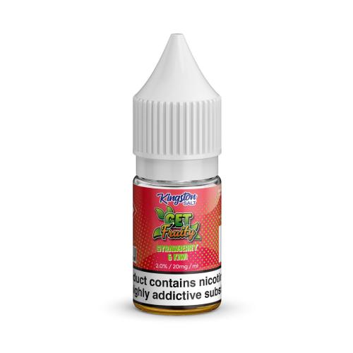 Product Image of Strawberry and Kiwi Nic Salt E-liquid by Kingston Get Fruity Salt 10ml