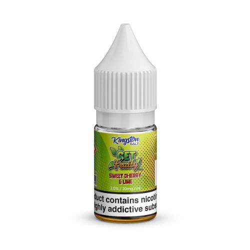 Product Image of Sweet Cherry & Lime Nic Salt E-liquid by Kingston Get Fruity Salt 10ml