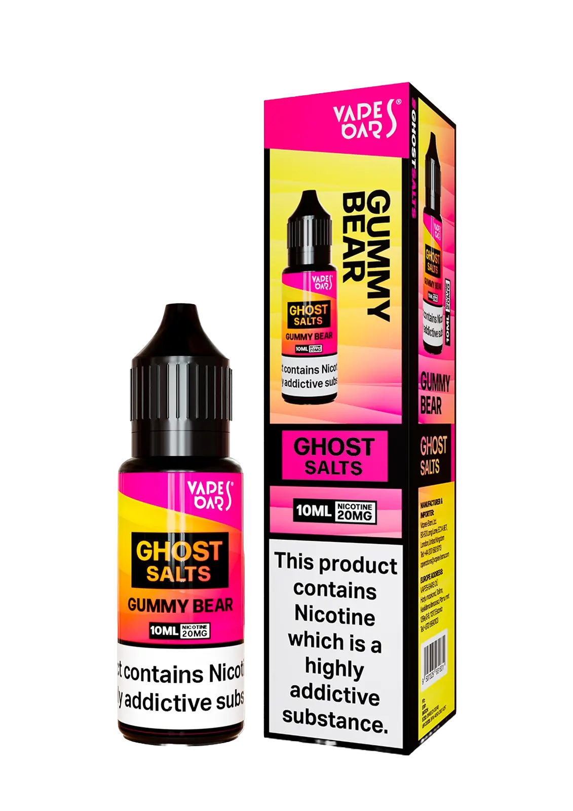 Product Image of Gummy Bear Nic Salt E-liquid by Vapes Bar Ghost Salts 10ml