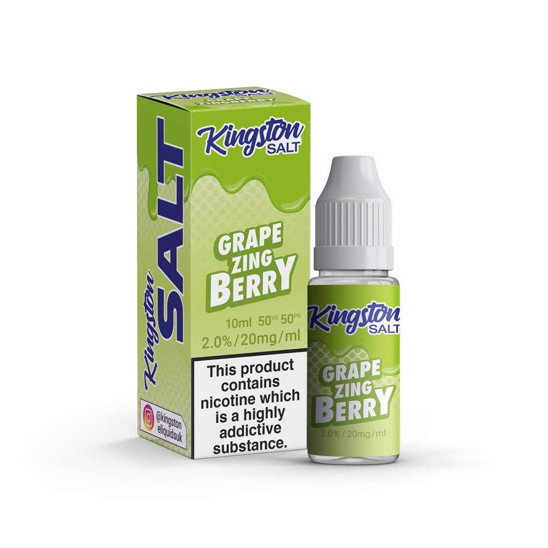 Product Image of Grape Zingberry Nic Salt E-Liquid by Kingston Salt 10ml