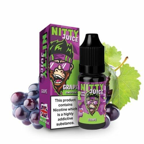 Product Image of Grape Nic Salt E-Liquid by Vapes Bar Nitty Juice 10ml