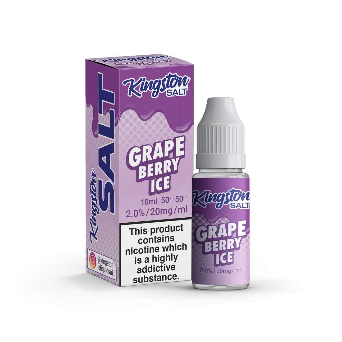 Product Image of Grapeberry Ice Nic Salt E-Liquid by Kingston Salt 10ml