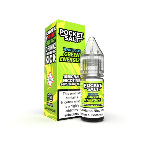 Product Image of Green Energize Nic Salt E-Liquid by Pocket Salt By Drip Hacks 10ml