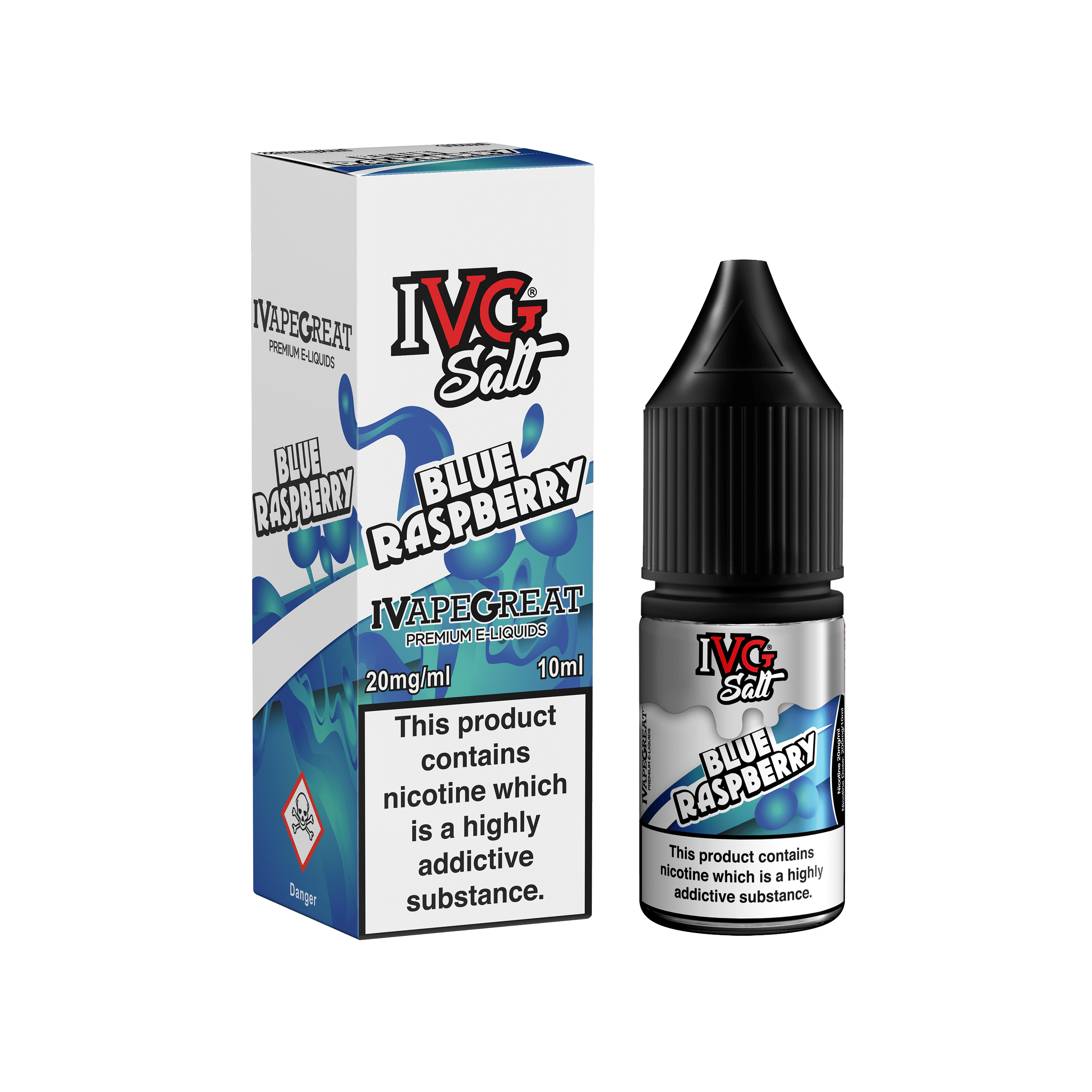 Product Image of Blue Raspberry Nic Salt E-Liquid By IVG 10ml