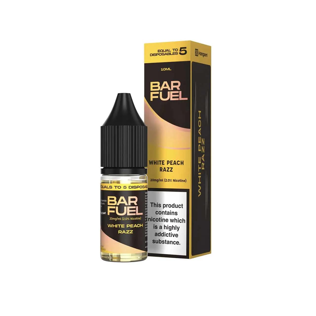 Product Image of Bar Fuel Nic Salt By Hangsen - White Peach Razz - 10ml