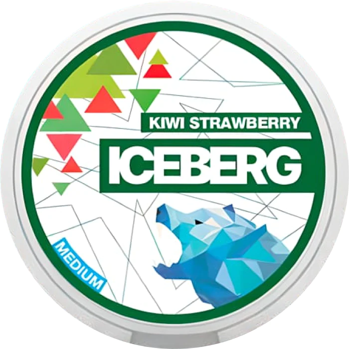 Product Image of Kiwi Strawberry Light Nicotine Pouches by Ice Berg 20mg/g