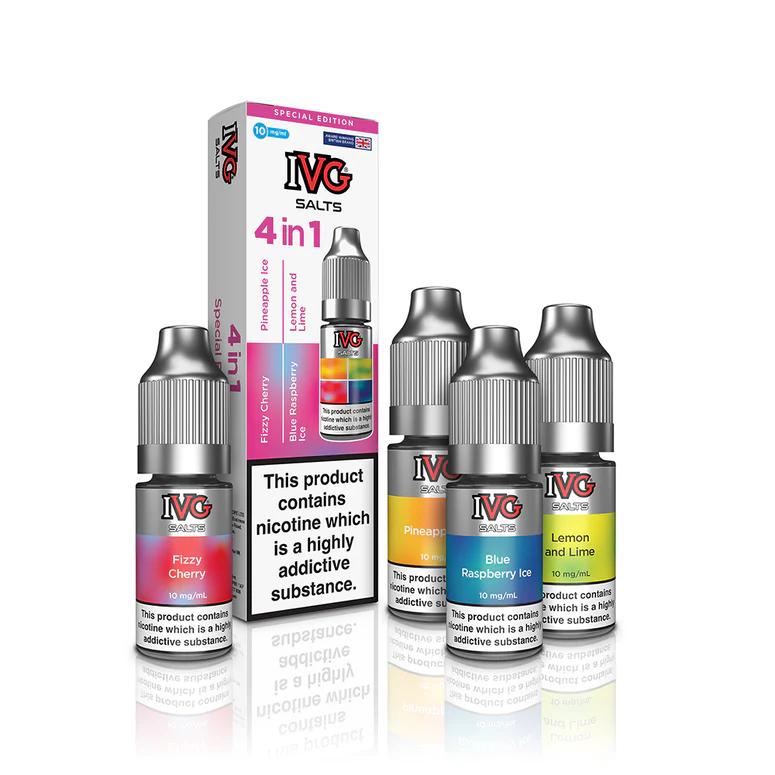 Product Image of Special Edition 4 in 1 Nic Salt E-Liquid by IVG (4 x 10ml)