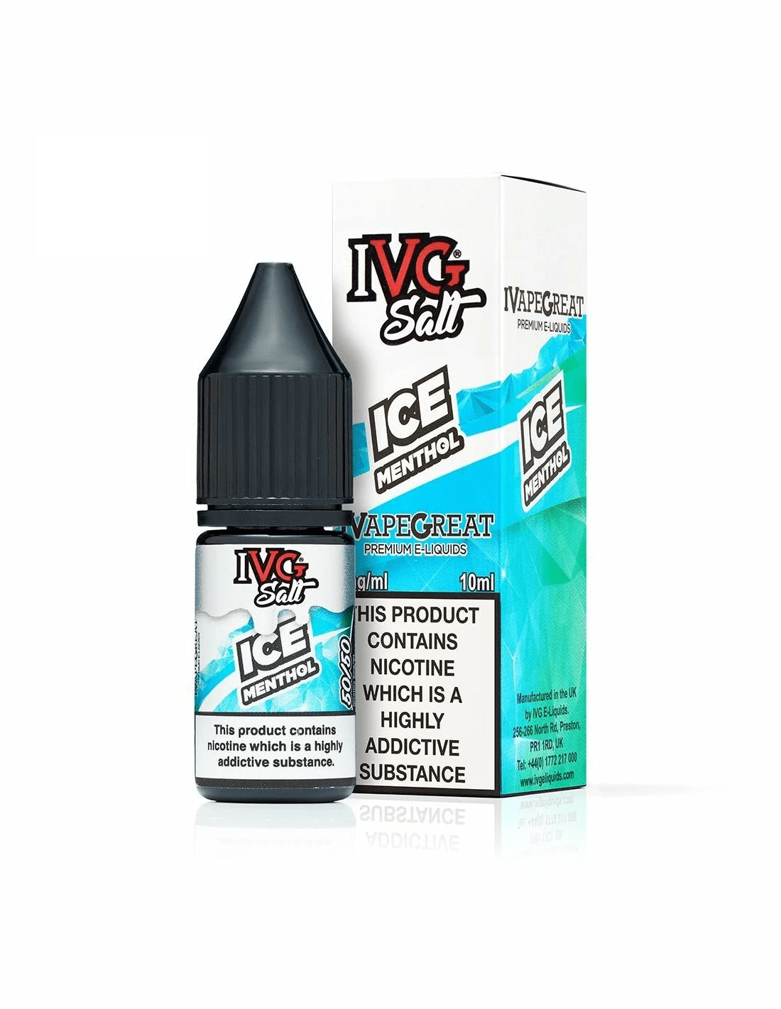 Product Image of Ice Menthol Nic Salt E-Liquid By IVG 10ml