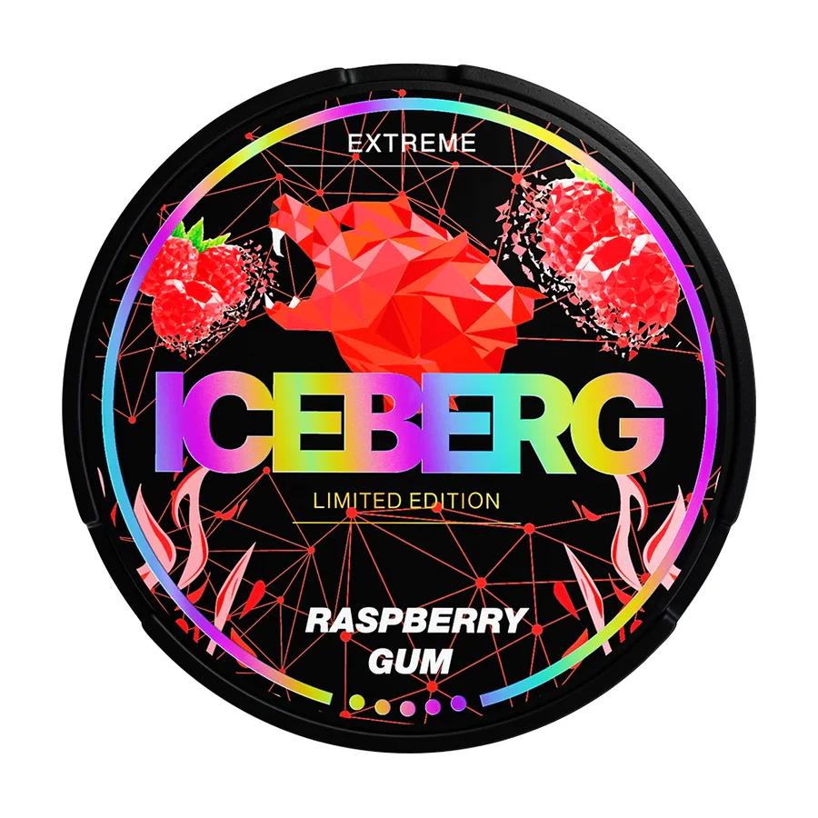 Product Image of Raspberry Gum Limited Edition Nicotine Pouches by Ice Berg 150mg/g
