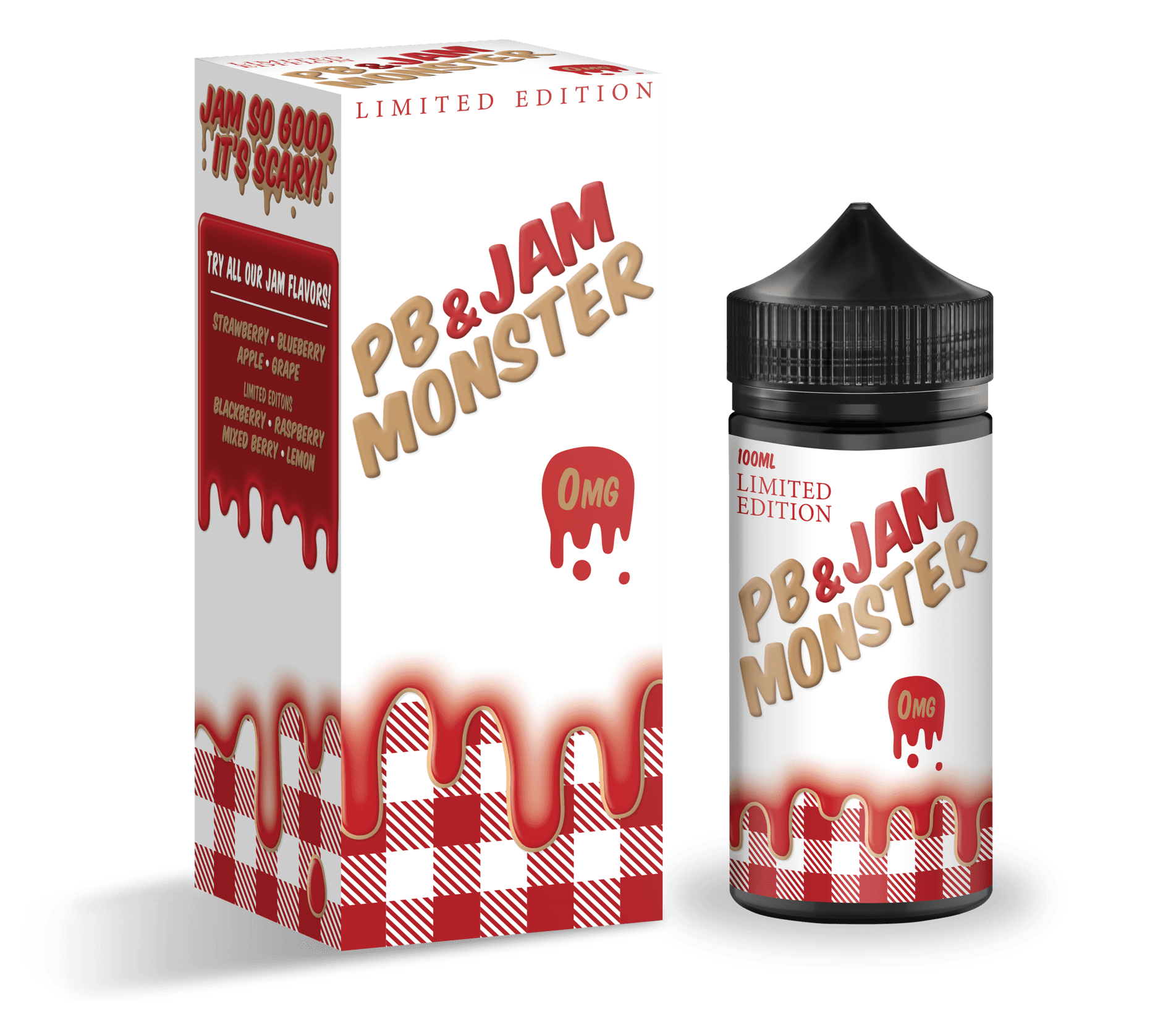 Product Image of Jam Monster E Liquid - PB & Jam Strawberry - 100ml