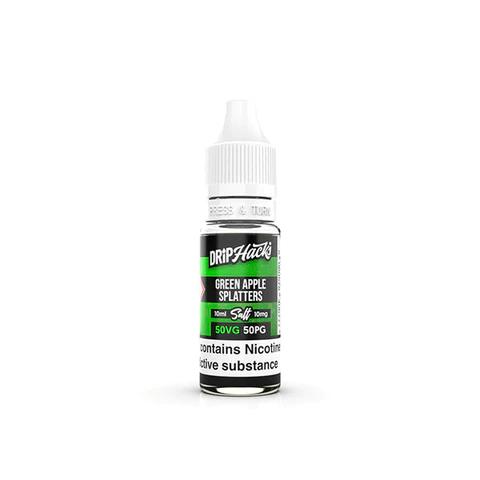 Product Image of Green Apple Splatters Nic Salt E-Liquid by Drip Hacks 10ml