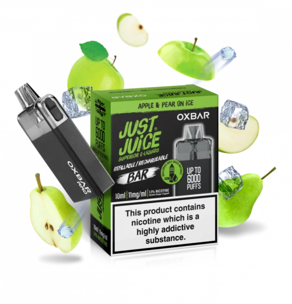 Product Image of Apple & Pear On Ice Oxbar RRB Disposable Vape Bar by Just Juice