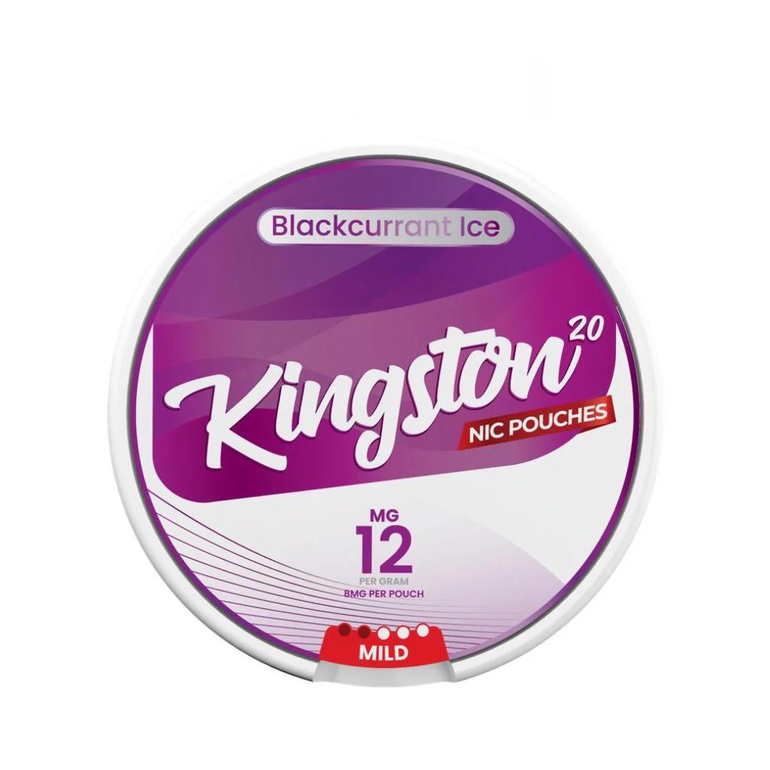 Product Image of Blackcurrant Ice Nicotine Pouches by Kingston | Pack of 20