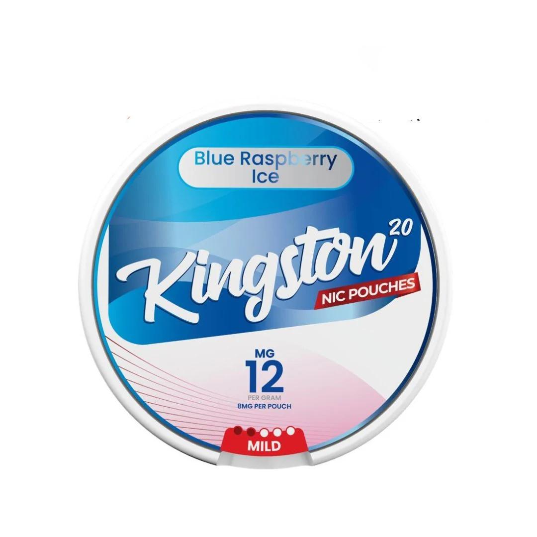 Product Image of Blue Raspberry Ice Nicotine Pouches by Kingston | Pack of 20