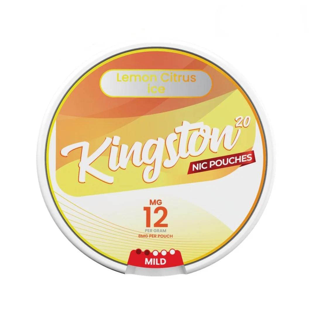 Product Image of Lemon Citrus Ice Nicotine Pouches by Kingston | Pack of 20