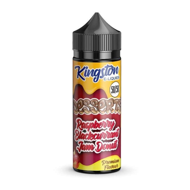 Product Image of Kingston Desserts 50/50 - Raspberry Blackcurrant Jam Donut - 100ml