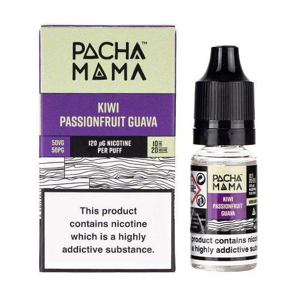 Product Image of Kiwi Passion Fruit Guava Nic Salt E-Liquid by Pacha Mama 10ml