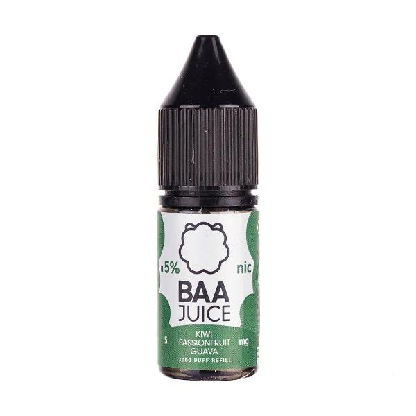 Product Image of Kiwi Passion Fruit Guava Nic Salt Eliquid by Baa Juice 10ml