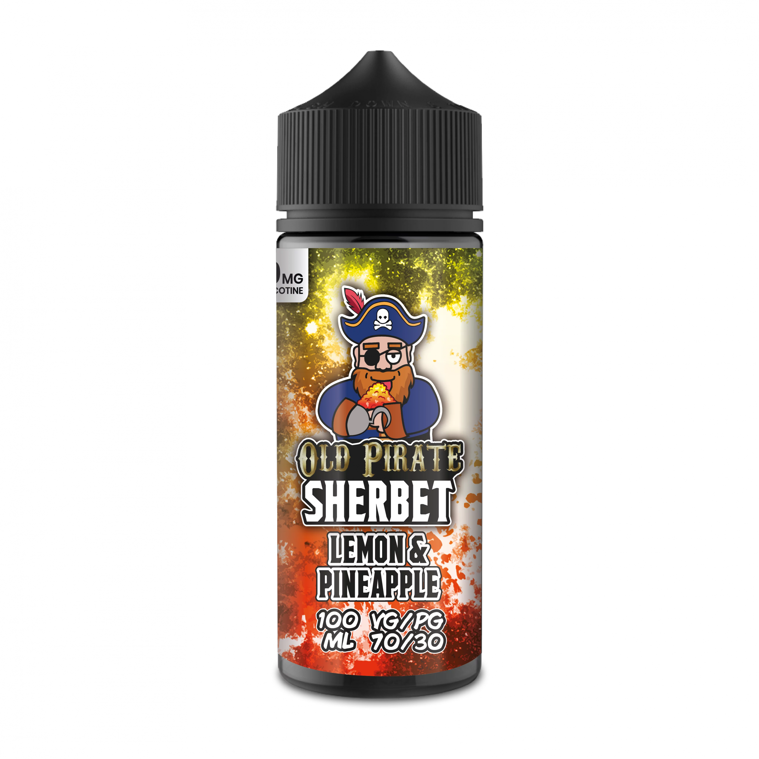 Product Image of Old Pirate E Liquid Sherbet - Lemon & Pineapple - 100ml