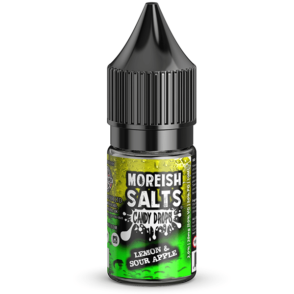 Product Image of Candy Drops Lemon & Sour Apple Nic Salt E-liquid by Moreish Puff 10ml