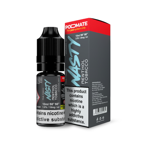 Product Image of Menthol Tobacco Nic Salt E-Liquid by Nasty Podmate 10ml