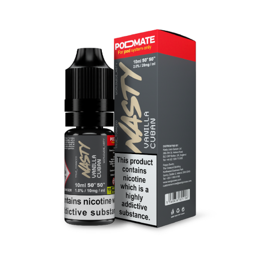 Product Image of Vanilla Cuban Nic Salt E-Liquid by Nasty Podmate 10ml