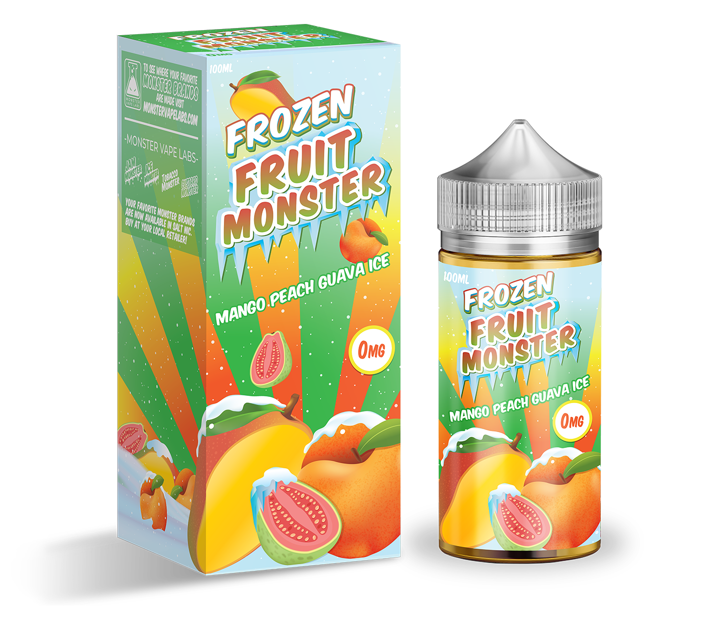 Product Image of Frozen Fruit Monster E Liquid - Mango Peach Guava Ice - 100ml