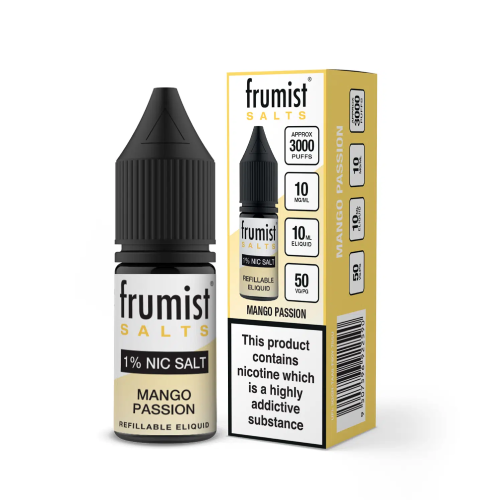 Product Image of Mango Passion Nic Salt E-Liquid by Frumist Salts 10ml