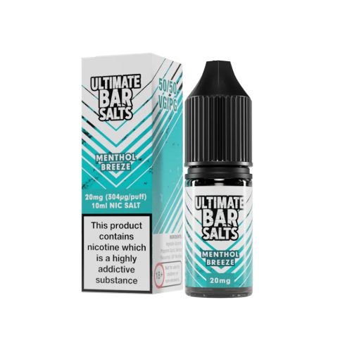 Product Image of Menthol Breeze Nic Salt E-Liquid by Ultimate Bar Salts 10ml