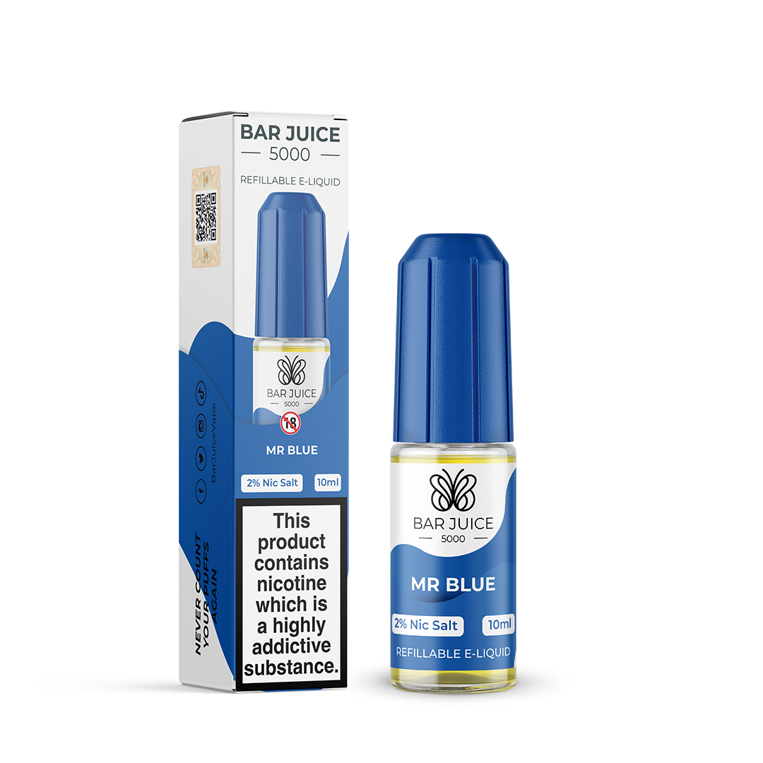 Product Image of Mr Blue Nic Salt E-Liquid by Bar Juice 5000 Salts 10ml