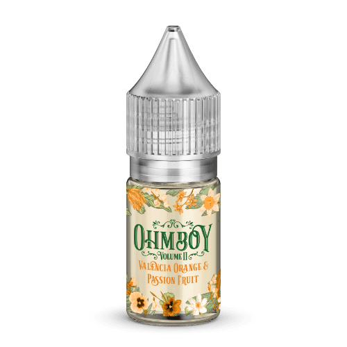 Product Image of Valencia Orange and Passion Nic Salt E liquid by Ohm Boy Volume II 10ml