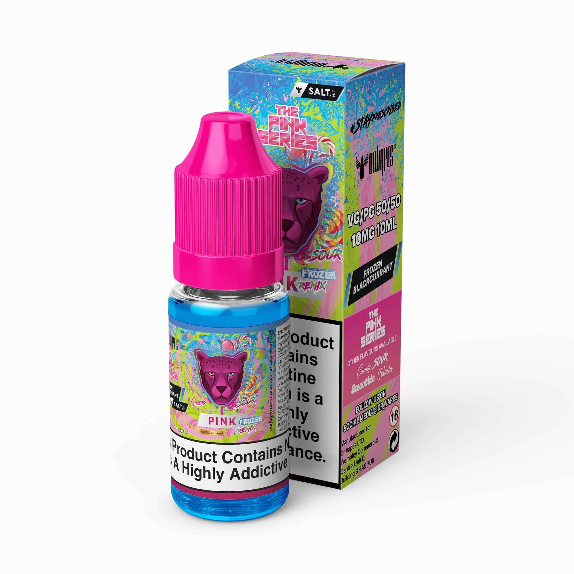 Product Image of Pink Sour Frozen Remix Nic Salt E-Liquid by Dr Vapes 10ml