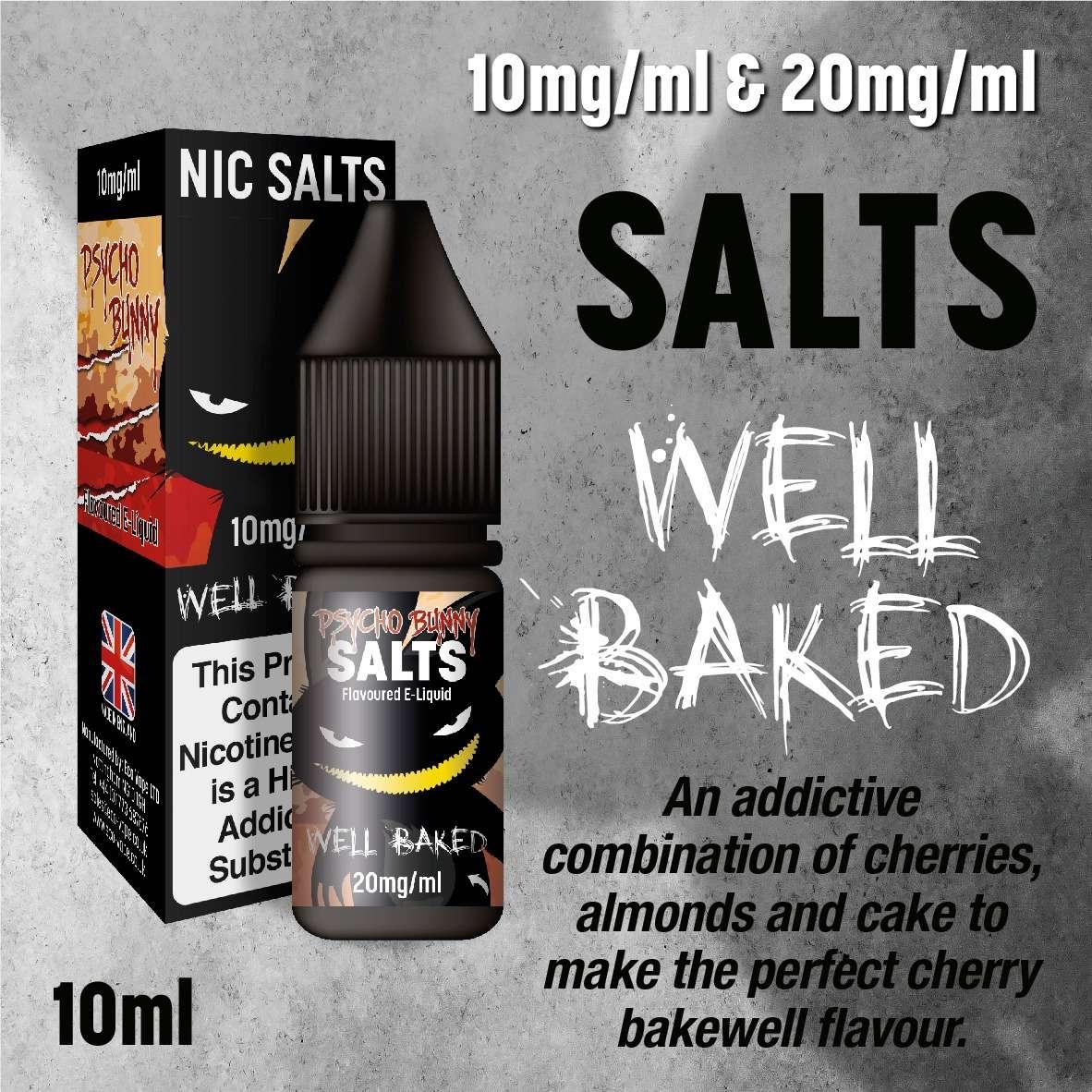 Product Image of Well Baked Nic Salt E-liquid by Psycho Bunny 10ml