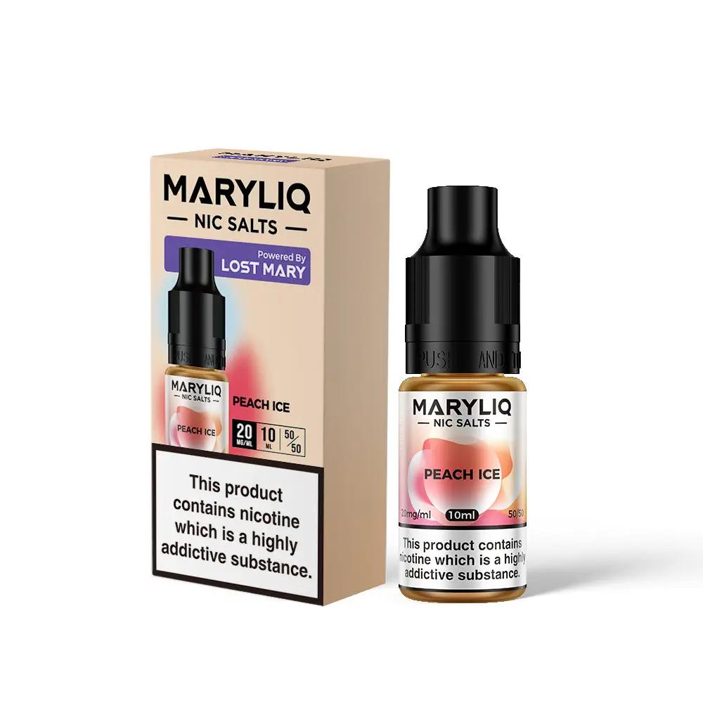 Product Image of Peach Ice Nic Salt E-Liquid by Maryliq Salts 10ml