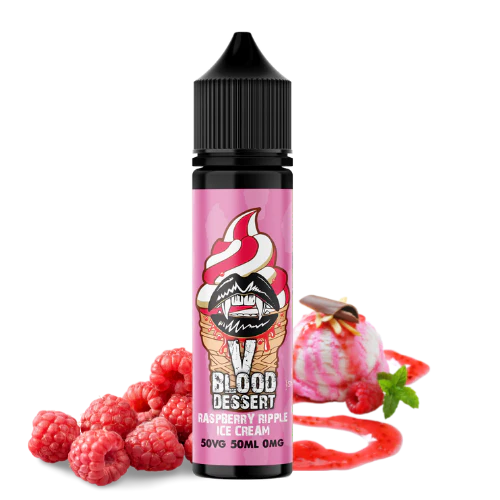 Product Image of Vampire Blood E Liquid Dessert - Raspberry Ripple Ice Cream - 50ml