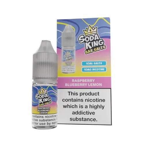 Product Image of Raspberry Blueberry Lemon Nic Salt E-Liquid by Soda King Bar Salts 10ml